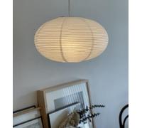TopAAA White Round Paper Lantern 16”, Chinese Japanese Pendant Hanging Lamp Shade Easy to Assemble (White-16inch-2PCS)