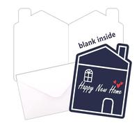 Topabel 30 Sets House Shaped Greeting Card Thank You Note Card with Envelopes Real Estate Cards New Home Congratulations Cards