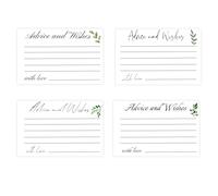 Topabel Advice and Wishes Cards,4x6 Inches Cards Ideal for Weddings,Bridal Showers,Baby Showers,Thanksgiving,Christmas,Parties and Celebrations,4 Styles,60 Pcs Per Pack