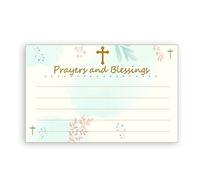 Topabel Prayer and Blessing Card Christian Blank Cards, 4x6 Inch, 50 Pcs