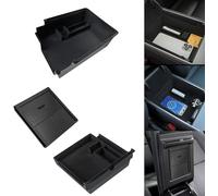 TOPABYTE Centre Console Organiser for Tesla Model Y 2021-2024 and Model 3 2021-2023 Mittelkonsole Organizer Armrest Shelf Storage with Flocking (Pack of 3)