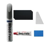 TOPABYTE Rim Touch Up Paint for Tesla Model Y Performance 21" Uberturbine Wheel Curb Rash Repair for Model Y 3 S X Uberturbine/Arachnid/Turbine/Cybersteam Wheels, Gunpowder