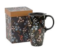 Topadorn 17oz Ceramic Travel Mug with Lid, Gifts for Women Men Him Her
