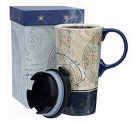 Topadorn 500ml Ceramic Travel Mug, Map Constellation