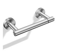 TOPAHGOD Large Toilet Roll Holder, SUS 304 Stainless Steel Silver | Double Post Pivoting Toilet Paper Paper Holder, Wall Mounted for Bathroom, Cabinet, Kitchen, RV