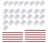 TOPAI 5mm COB LED Strip 2 Pin Connector, Transparent, Solderless, 8 pcs Strip to Band, 22pcs Strip to Cable, 11pcs 22AWG 15cm Electrical Extension Cord for 5mm COB LED Strip