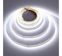 TOPAI LED Strip Lights 6000K Daylight White 5M Super Bright 2350Lm/M SMD2835 LED Tape Light 20W/M 238LED/M Flexible Cuttable No Waterproof for Commercial,Home,DIY