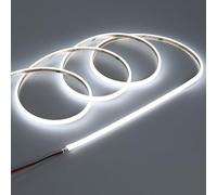 TOPAI Neon LED Strip 24V Ultra-Thin Waterproof 6000K Cool White 180° Triple Sided Lighting 5M Self Adhesive CRI>90 320LED/m High Density Flexible & Cuttable (Power Supply Not Included)