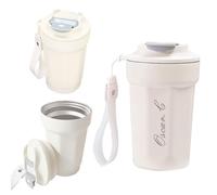 ToPanda 12 oz Stainless Steel Insulated Coffee Mug and Carrying Handle, Custom Engraved, Coffee Tumbler, Travel Mug for Hot/Cold Coffee, Water or Tea Gift