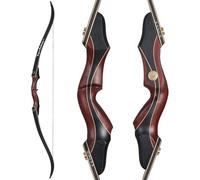 TOPARCHERY 60 Inch Takedown Recurve Bow, 30-50LB Right Hand American Longbow for Beginners & Intermediate Adult Archers, Handmade Wooden Riser for Hunting Target Practice
