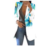 Topassion Black Jacket Women Duster Coats for Women UK Long Suit Jackets for Women Suit Jackets for Women Ladies Winter Coat Jackets for Women UK Long Cardiganfor Women(Sky Blue,XL)