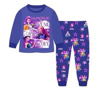 Topassion Kpop Demon Hunters Merch 2 Pieces Pjs Set, Zoey Kpop Demon Hunters Costumes Kids Pyjamas Kpop Demon Hunters Huntrix Merch Kids Girls Clothes Long Sleeve Outfit Tshirt + Pants Music Party
