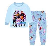 Topassion Kpop Demon Hunters Pjs Set, Girls 2 Piece Pyjamas Set Zoey Kpop Demon Hunters Costumes Kids Sleepwear Long Sleeve Outfit Tshirt + Pants Music Party for Kids Age 2-15 Years