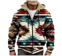 Topassion mens coats jackets 1/4 zip fleece coat men winter jackets for men uk half zip jumper men mens work fleece mens coats and jackets men winter coats navy fleece women(A03 Light Brown,S)