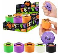 Topassion Mystery Halloween Ghost Dumpling Squishy, Dumpling Stress Ball Mystery Box, Soft Stretchy Squeeze Toy, Sensory Fidget Toys for Anxiety Relief, Halloween Fidget Toy