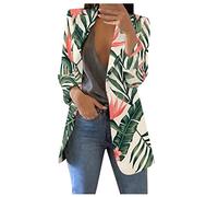 Topassion Women's Blazer Women's Jackets Bolero Jackets for Women Wedding Trouser Suits for Ladies Wedding Ladies Winter Coat Women's Outdoor Waterproof JacketsWomen's Cardigans(Dark Green,4XL)