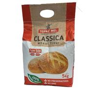 Topaz Mel Classica Wheat Flour 5KG No Added Preservatives No GMO, Type 500 Product of Bulgaria Pack of 1