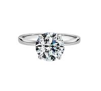 Topaz Ring Platinum Wedding Rings for Him and Her 9K Au375 Size H 1/2 Blue Pear 3X4mm Topaz Stackable for Ladies Classic