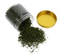 TOPBATHY 1 Bottle Realistic Bushy Model Train Grass Powder Coarse Particles 185ml Plastic Miniature Landscape Grass for DIY Scenery Projects and Model Railroad Accessories