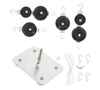 TOPBATHY 1 Set Magnetic Pulley Block for Physics Experiments Educational Science Kit with Sturdy Magnetic Base for Classroom and School Lab Activities Enhance Practical Skills and