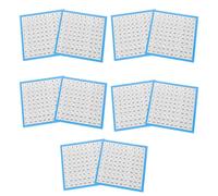 TOPBATHY 10 Sheets Laminated Number Charts Math Tables for Classroom and Homeschooling Writable Continuous Counting Math Charts for Students Visual Learning