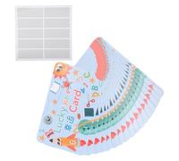 TOPBATHY 100 Pcs Scratch off Prize Cards, 100 Paper Cards for Parties | Easy to Use Reward System, Cartoon Pattern Finish, Art Class Tags, Delicate Card Style