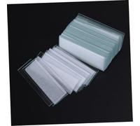 TOPBATHY 100 Pieces Microscope Glass Slides for Basic Biological Science Optical Glass with Smooth Polished Edges Clear Viewing Experiment Slides for Biology Chemistry
