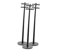 TOPBATHY 100 Scale Plastic DIY Accessories for Micro Landscape Sand Table Decor, Realistic Road Telephone Poles for Model Railways and Building Scenes