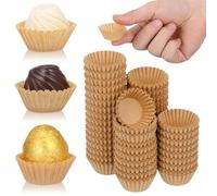 TOPBATHY 1000Pcs Mini Round Cupcake Liners for Baking Muffins Chocolates Candy Wrappers Disposable Paper Cups for Baby Shower Wedding Birthday Party Decorations