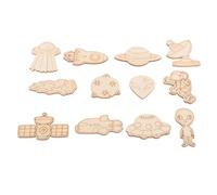 TOPBATHY 100pcs DIY Space Craft Set Wooden Spaceship Astronaut Planet Painting Kit Creative Outer Space Canvas Wall Decor for Playroom Skill Development and Space-Themed Parties