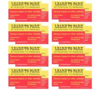 TOPBATHY 100pcs Funny Bad Parking Cards with Humorous Messages Temporary No Parking Stickers for Private and Commercial Use Multipurpose Violation Cards for Driveways and Community Lots