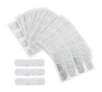 TOPBATHY 100Pcs Glitter Adhesive Bandages Stretchy Wound Protectors with Breathable Material for All Ages Stylish Plasters for Body Care and Natural Healing