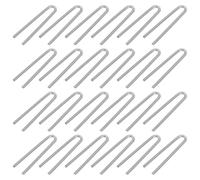 TOPBATHY 100pcs High Temperature Nichrome Wire U Hanger Jump Rings Heat Resistant Hooks for DIY Ceramic Kiln Pendant Ornaments Jewelry Crafting Tool for Hobbyists