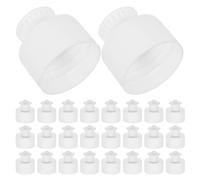 TOPBATHY 100pcs Plastic Bottle Cap Hand Pull Top Replacement Spill Push Caps for Water Bottle Sports Detergent Containers Liquid Crafts