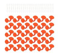 TOPBATHY 100pcs Red Poultry Blinders Non Tethered Chicken Spectacles Small and Compact Anti-fighting Glasses to Chicken Survival Rate for Farm Use