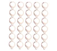TOPBATHY 100pcs Rose Gold Round French Earring Hooks DIY Earring Making Supplies Corrosion Resistant Accessories for Handmade Jewelry Craft