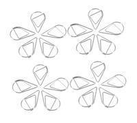 TOPBATHY 100Pcs Silver Waterdrop Paper Clips Small Creative Document Fixing Clips Lightweight Metal Mini Paperclips for Office School Home Organization