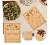 TOPBATHY 100pcs Small Kraft Paper Seed Packets Lightweight Reusable Self-Seal Envelopes for Gardening Collection DIY Blank Paper Storage Bags for Vegetable Flower Seeds