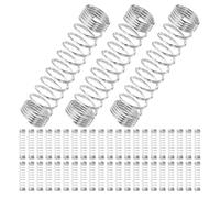 TOPBATHY 100Pcs Stainless Steel Ballpoint Pen Spring Replacement Small Compression Metal Coil Springs 0.4X4.5X18Mm for Writing Pens Repair Click Return for Stationery Use
