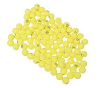 TOPBATHY 100pcs Yellow Plastic Bingo Balls with Bold Numbers for Raffles | PP Material, Easy-to-read Printed Digits, Replacement Set for Board Games, Fundraisers and Machines
