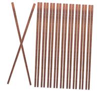 TOPBATHY 10Pairs Reusable Wooden Chopsticks Extra Long High-Temperature Resistant Kitchen Utensils Dishwasher Safe for Chinese Cooking and Dining for Families and Gatherings