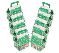 TOPBATHY 10pcs Candy Box Xmas Christmas Candy Containers Sweet Holiday Treat for Favors Count Color with Shape Party Boxes Paper Candy Containers Paper Packaging Case