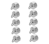 TOPBATHY 10pcs Chrome Plated Calibration Weights Set with Hook for Digital Gram Scales Laboratory Precision Hanging Scale Weights for Science Physics and Teaching Experiments