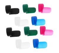 TOPBATHY 10pcs Clarinet Thumb Rest Cushion Pad Silicone Comfortable round Long Handle Design Assorted Color Musical Instrument Accessories for Professional Performances