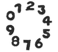 TOPBATHY 10Pcs DIY Iron Number Patches for Clothes Wear-Resistant Embroidered Appliques for Jackets Backpacks and Hats Easy Sew Decorative Badge