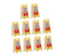 TOPBATHY 10pcs Do Not Disturb Sign Funny Notepad Holder Base Memo Clips Mini Desk Warning Sign Clips Office Memo Holder Desk