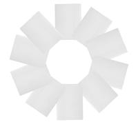 TOPBATHY 10pcs Dossier Rangement Documents File Folders Document Folders with Closure Oxford Cloth File Bag Waterproof Fastener Snap Close Pouch White Pp