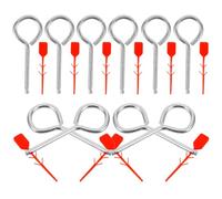 TOPBATHY 10Pcs Fire Extinguisher Pull Pins for Fire Extinguisher Lightweight Design Protection against Accidental Triggering Easy to Use for Shop and Businesses