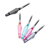 TOPBATHY 10pcs Foldable Eyelash and Eyebrow Combs for Women, Portable Nylon and PC Material Makeup Eye Brushes, for Birthday and Beauty Salon Use