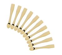 TOPBATHY 10Pcs Golden ABS Facial Cream Spoons for Women, Cosmetic Mask Spoons Designed to Apply Thin Layers Evenly, Beauty Tool for Sampling and Skincare Application